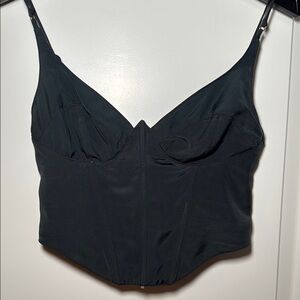 Dark green corset top by urban outfitters